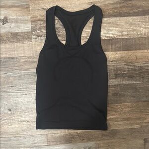 Lululemon Athletica Black Fitted Cut Out Tank Top